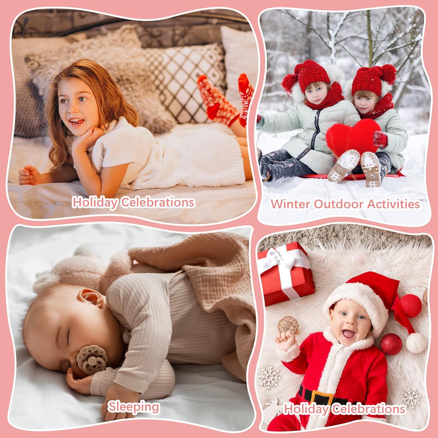 Durio Kids Fuzzy Socks 5 Pack for Warm Winter Comfort