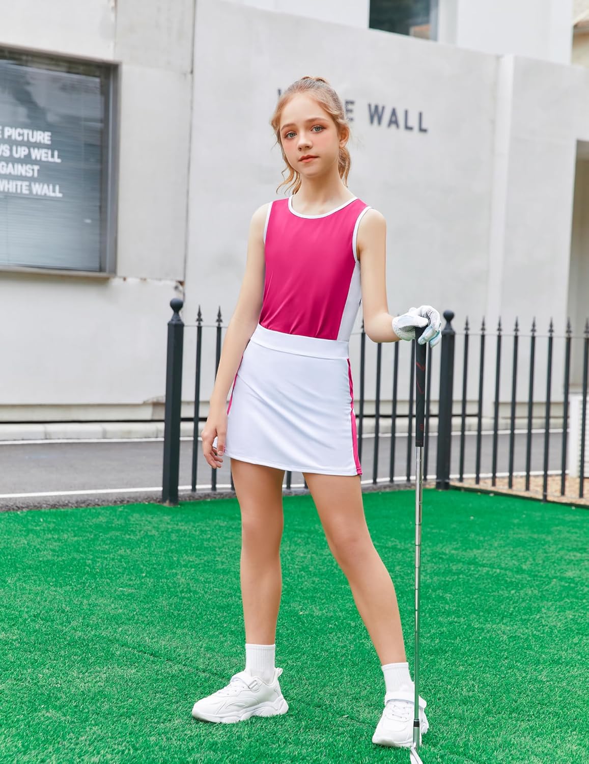 Zacloure Girls Tennis Golf Outfit - Smooth breathable outfit for sport