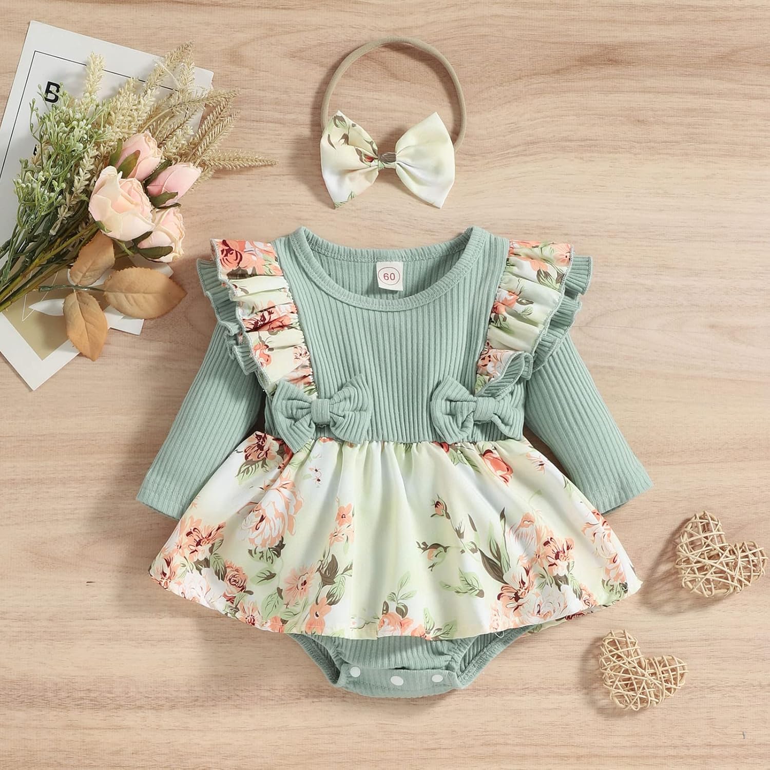 Newborn Baby Girl Romper Dress Cute and Charming