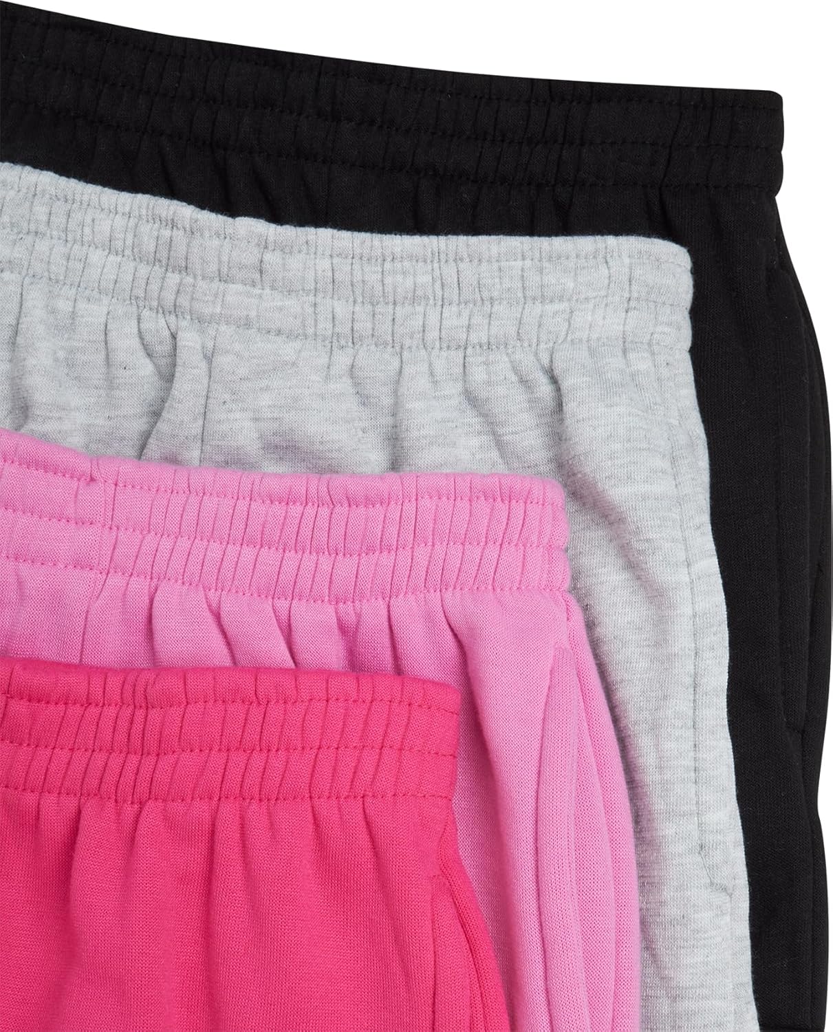 Real Love Girls Fleece Cargo Joggers 4-Pack for Active Girls