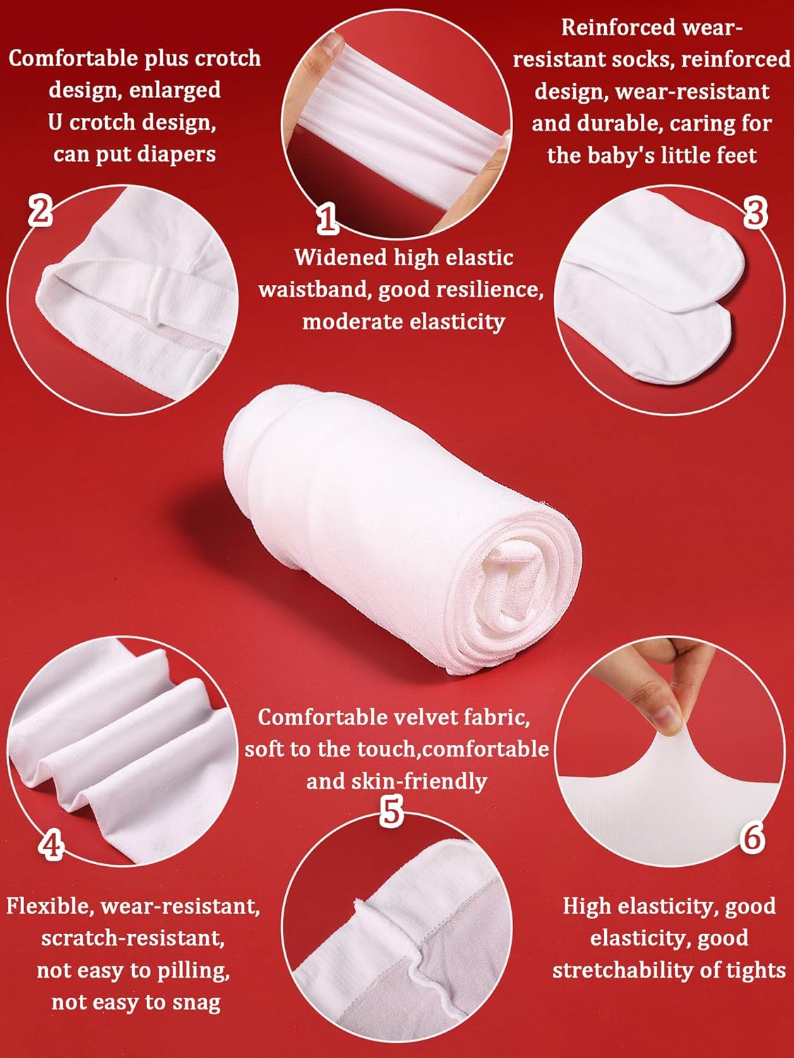 Geyoga Baby QipaoChinese New YearDress with TasselHair Clips Velvet Stockings