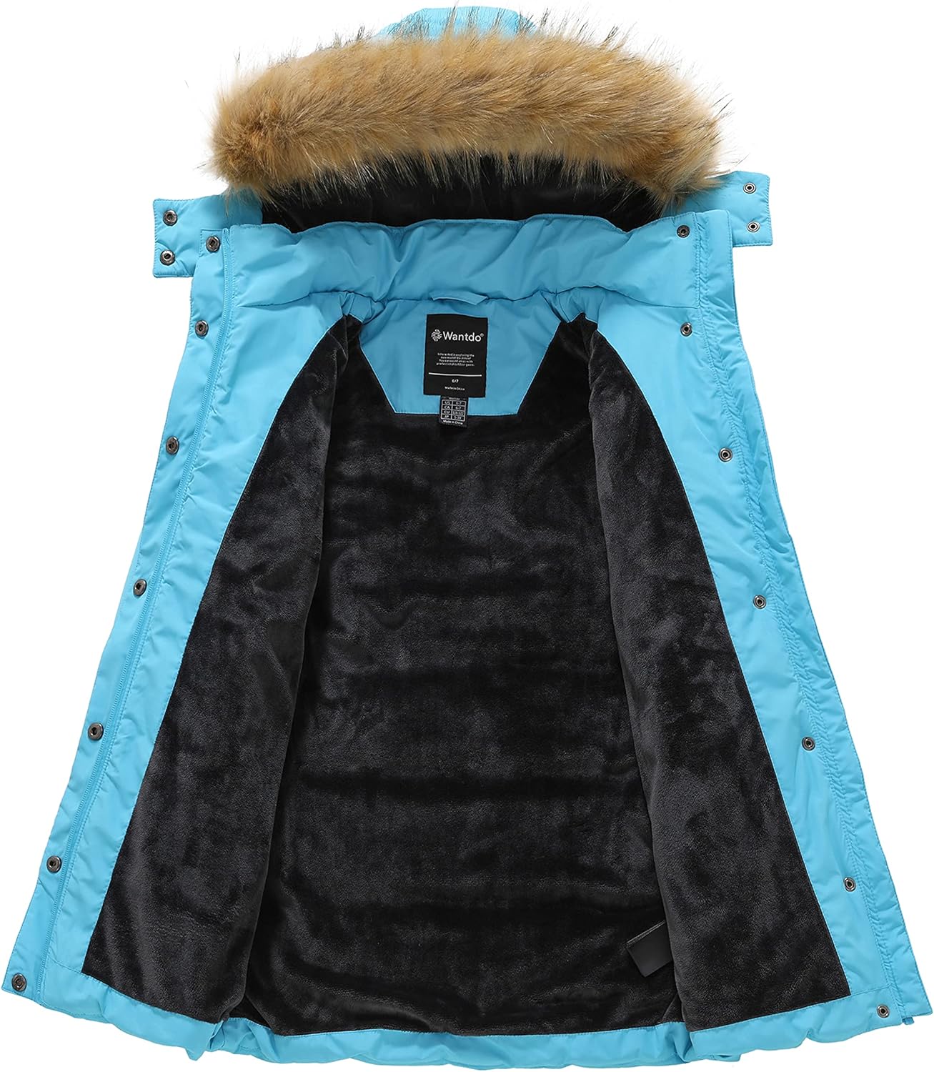 Fast fashion sizes Warm Waterproof Winter Jacket for Girls
