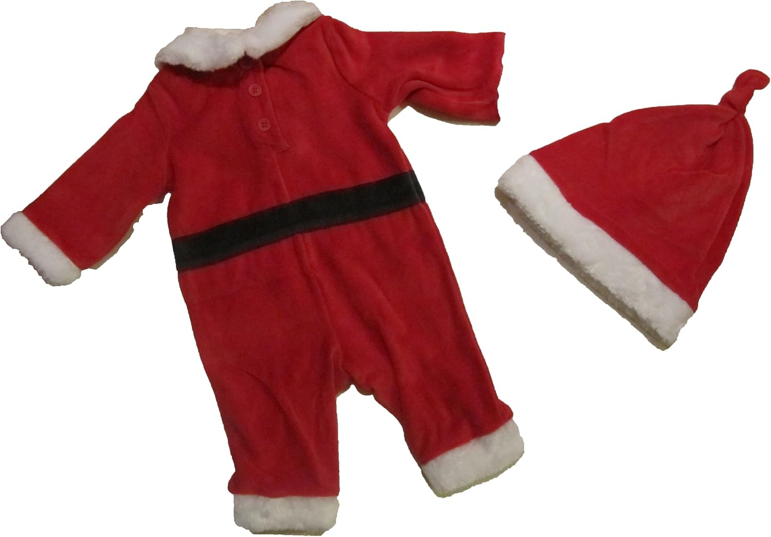 First Impressions Baby Santa Suit 2-Piece Set Red White