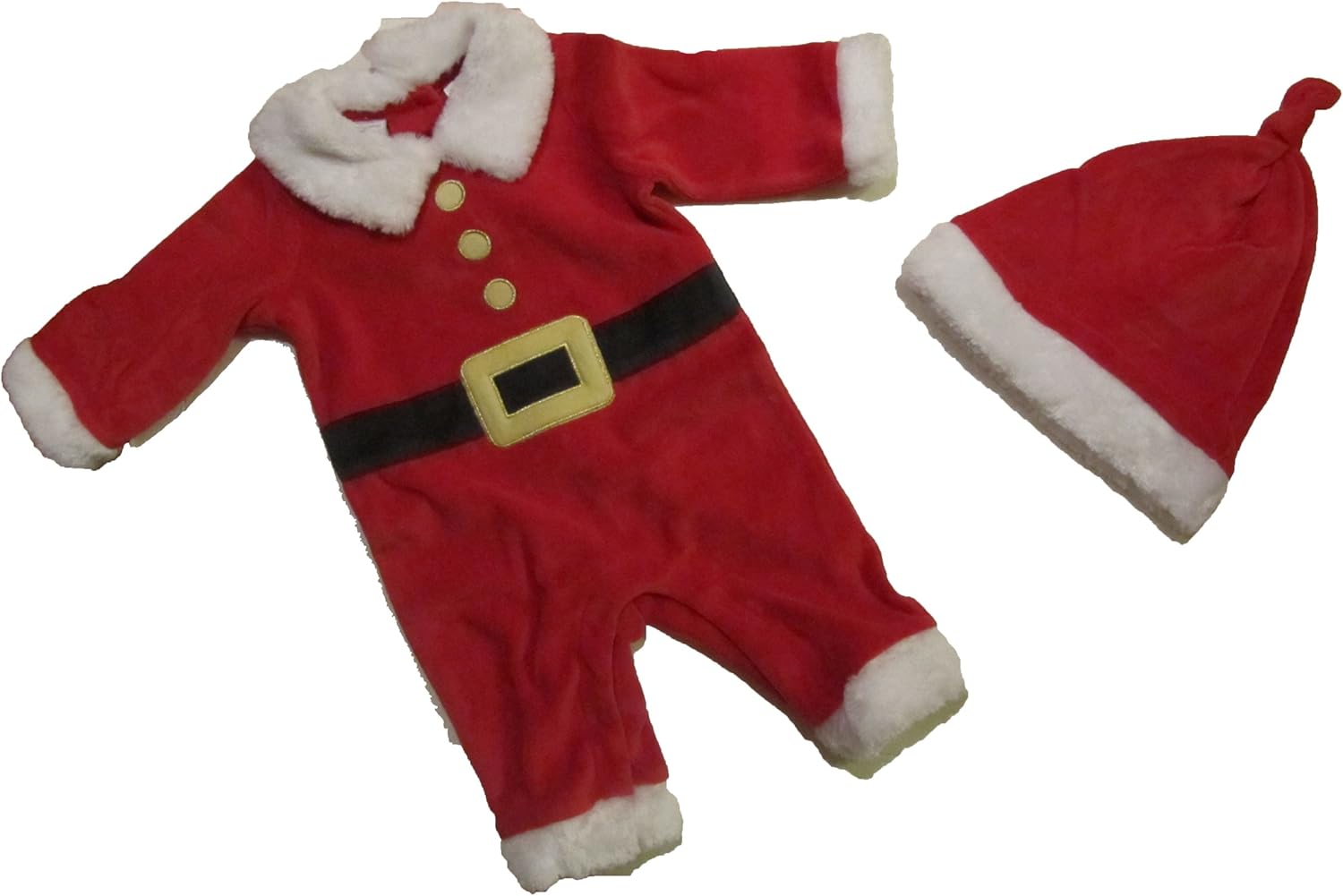 First Impressions Baby Santa Suit 2-Piece Set Red White