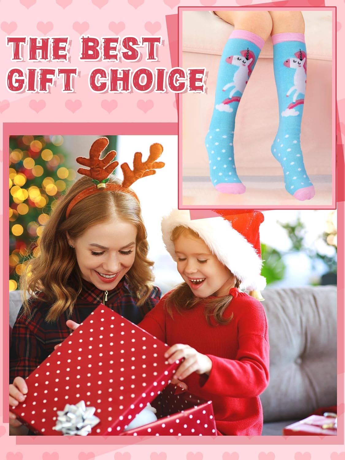 Fun Kids Socks Unicorn Pattern