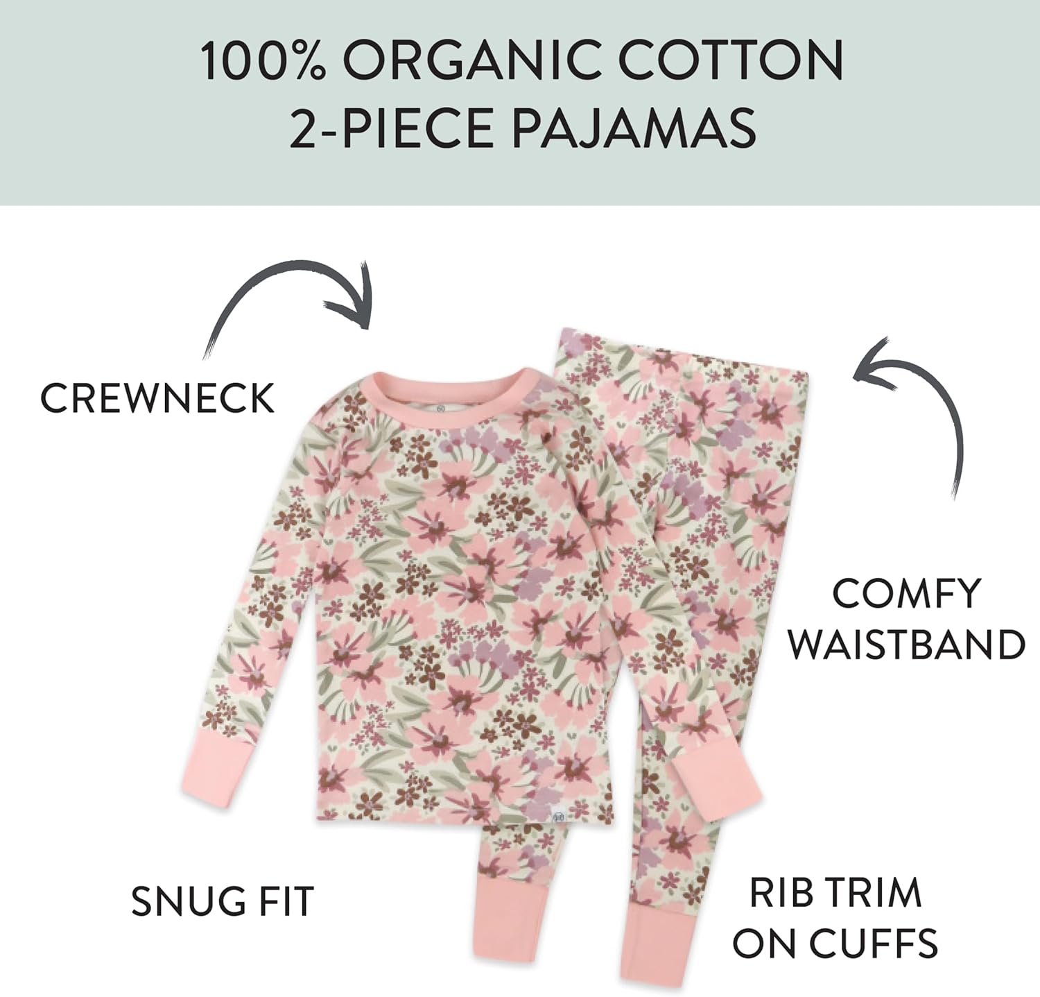 Honest Baby 100 Organic Cotton Pajama Set for Baby Boys