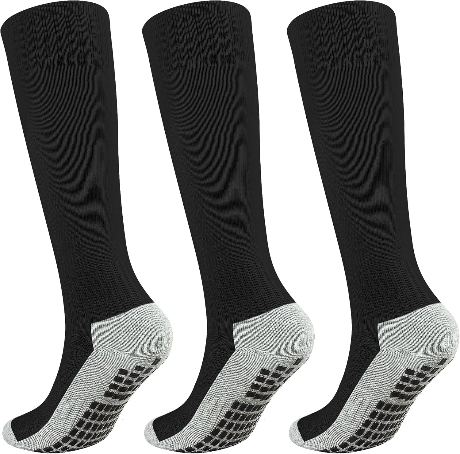 Coziwill Kids Soccer Socks - Non-Slip Breathable Cushioned for Kids