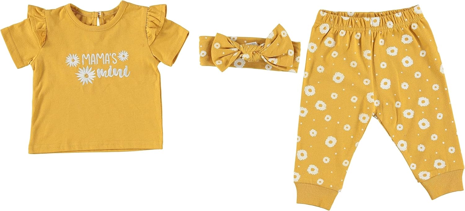 Chick Pea Baby Girl Clothes Newborn Jogger Layette Set Jive