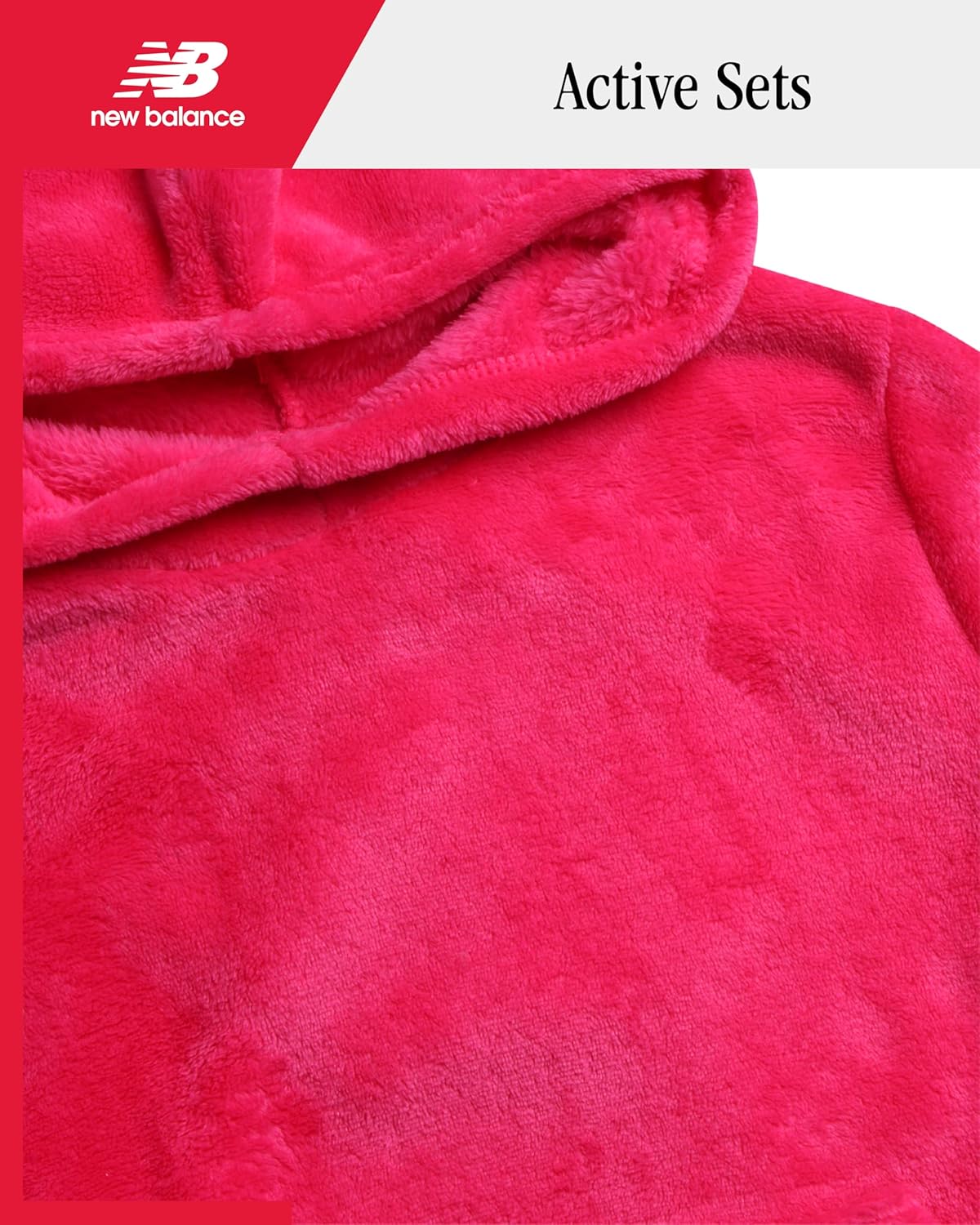 New Balance Girls Plush Hoodie Cozy Comfortable