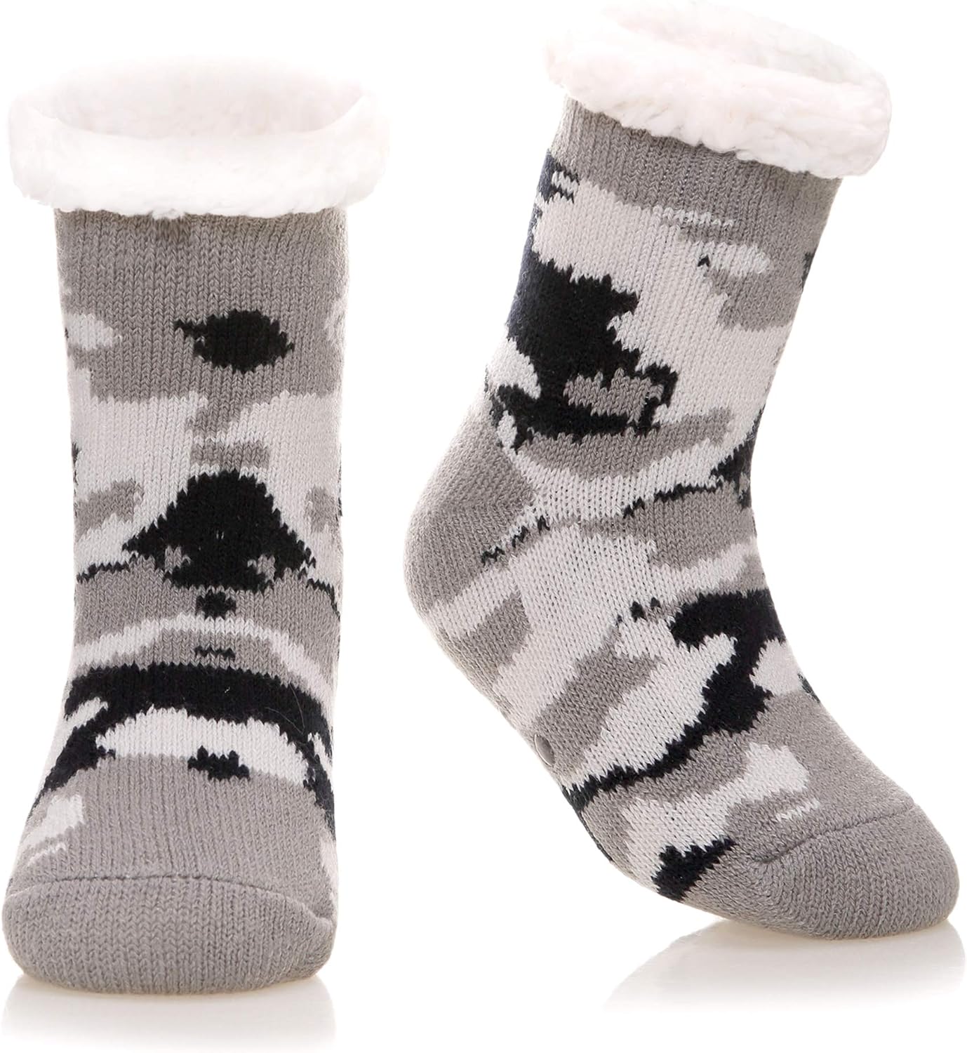 Kids Fuzzy Christmas Socks