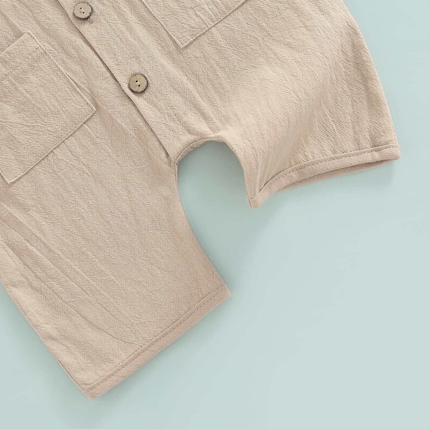 Mubineo Summer Linen Romper Jumpsuit for Baby