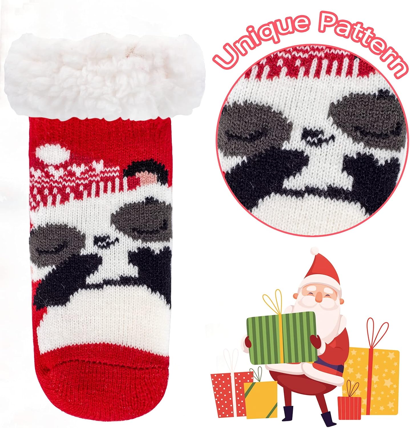 Warm Fuzzy Non-Slip Sherpa Socks for Kids