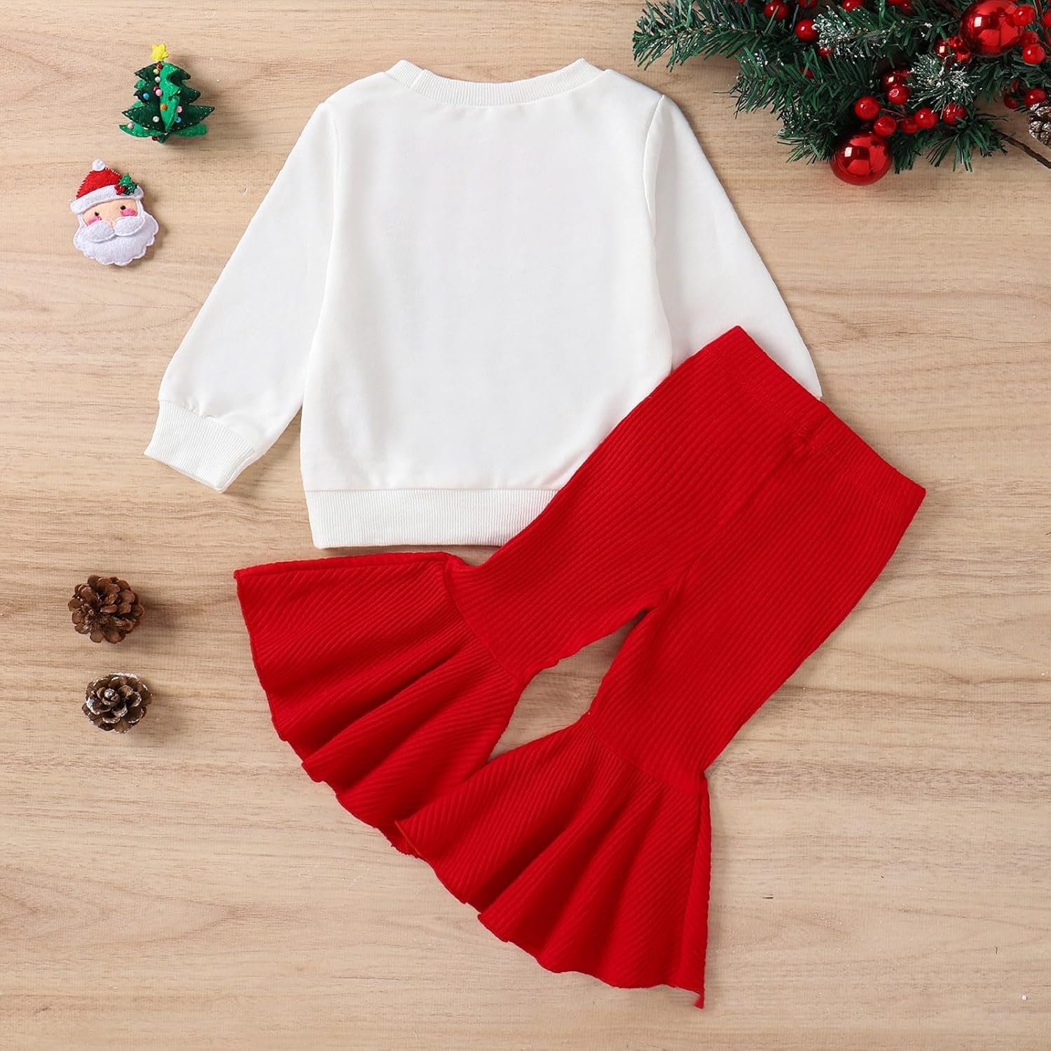 Toddler Christmas Outfit for Girls and Boys Set