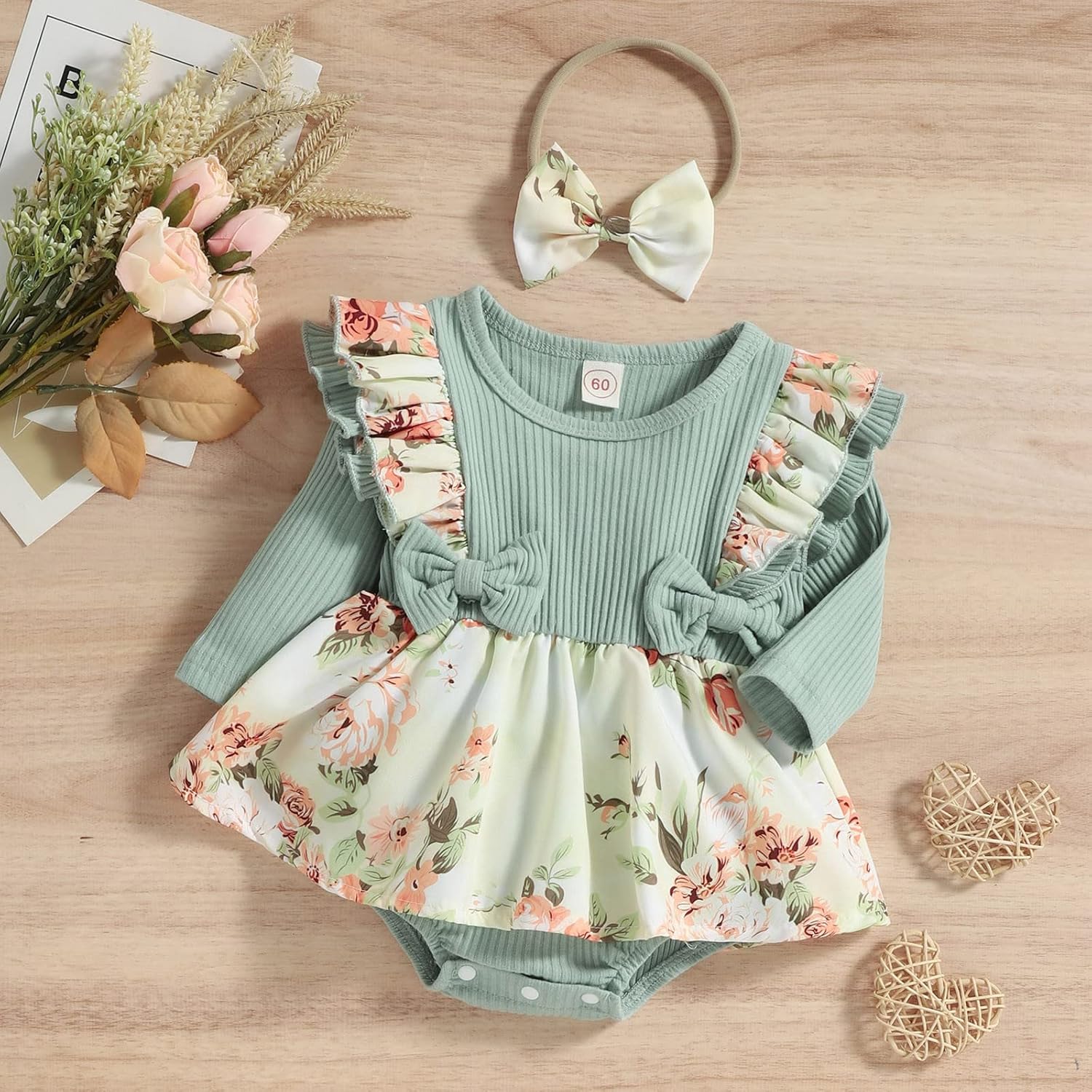 Newborn Baby Girl Romper Dress Cute and Charming