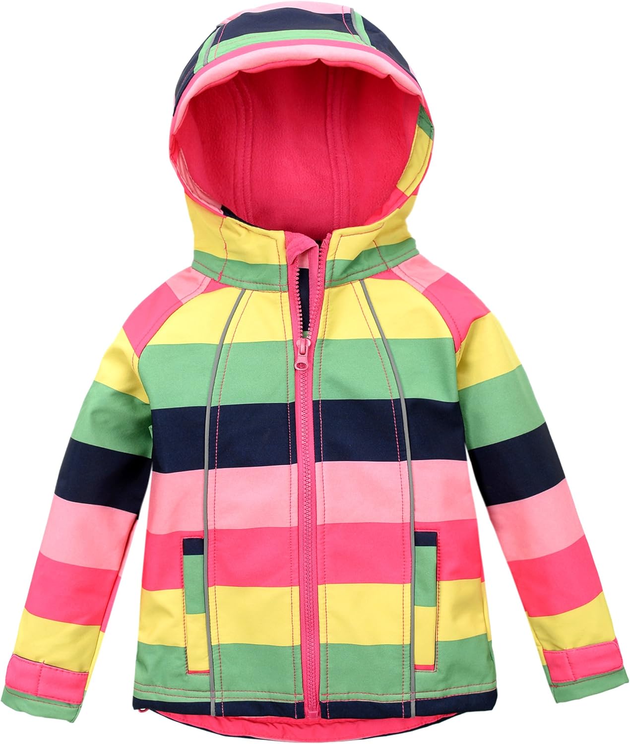 M2C Girls Windbreaker Jacket with Fleece Lining 1