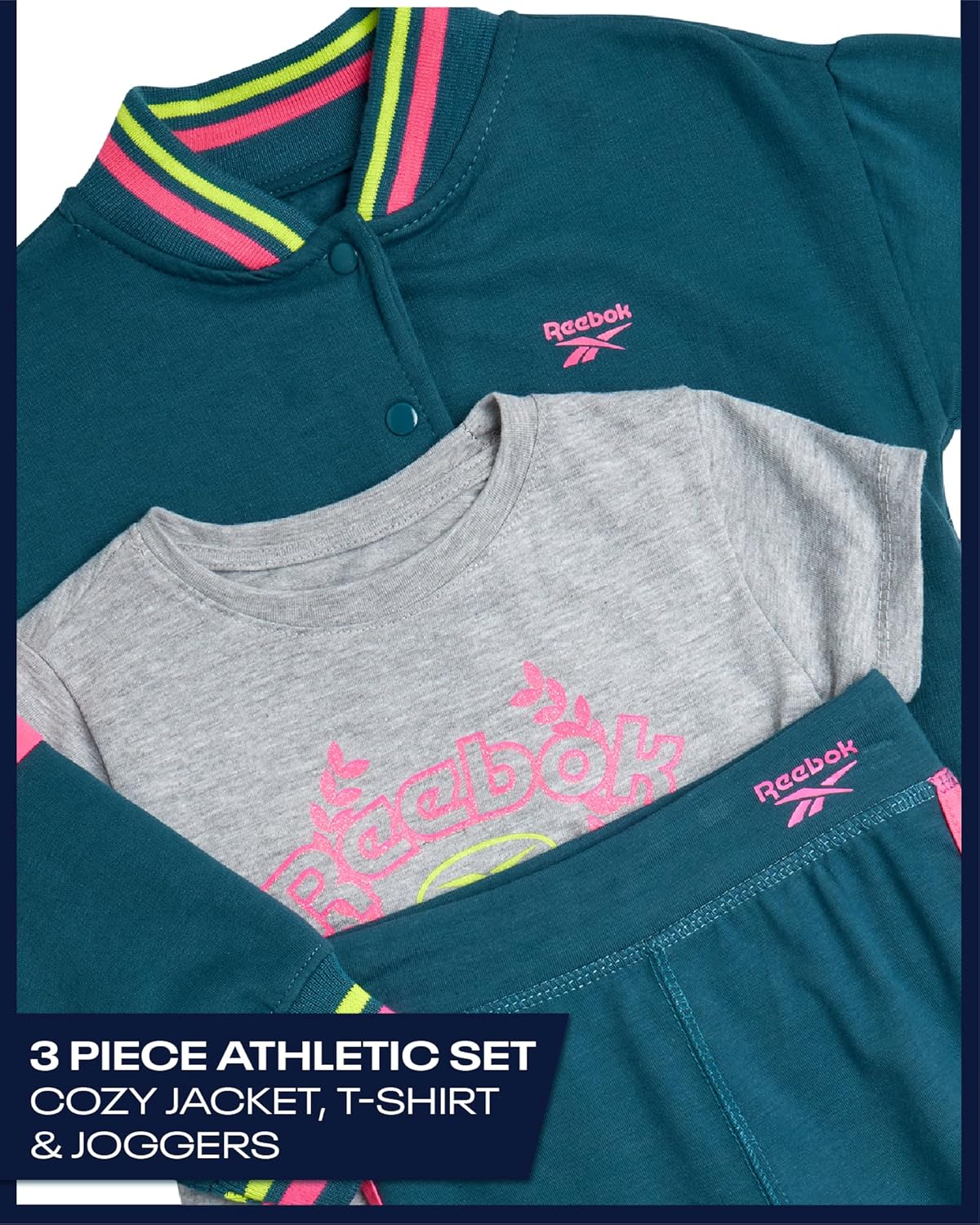 Reebok Girls Activewear Set - 3-Piece Modification