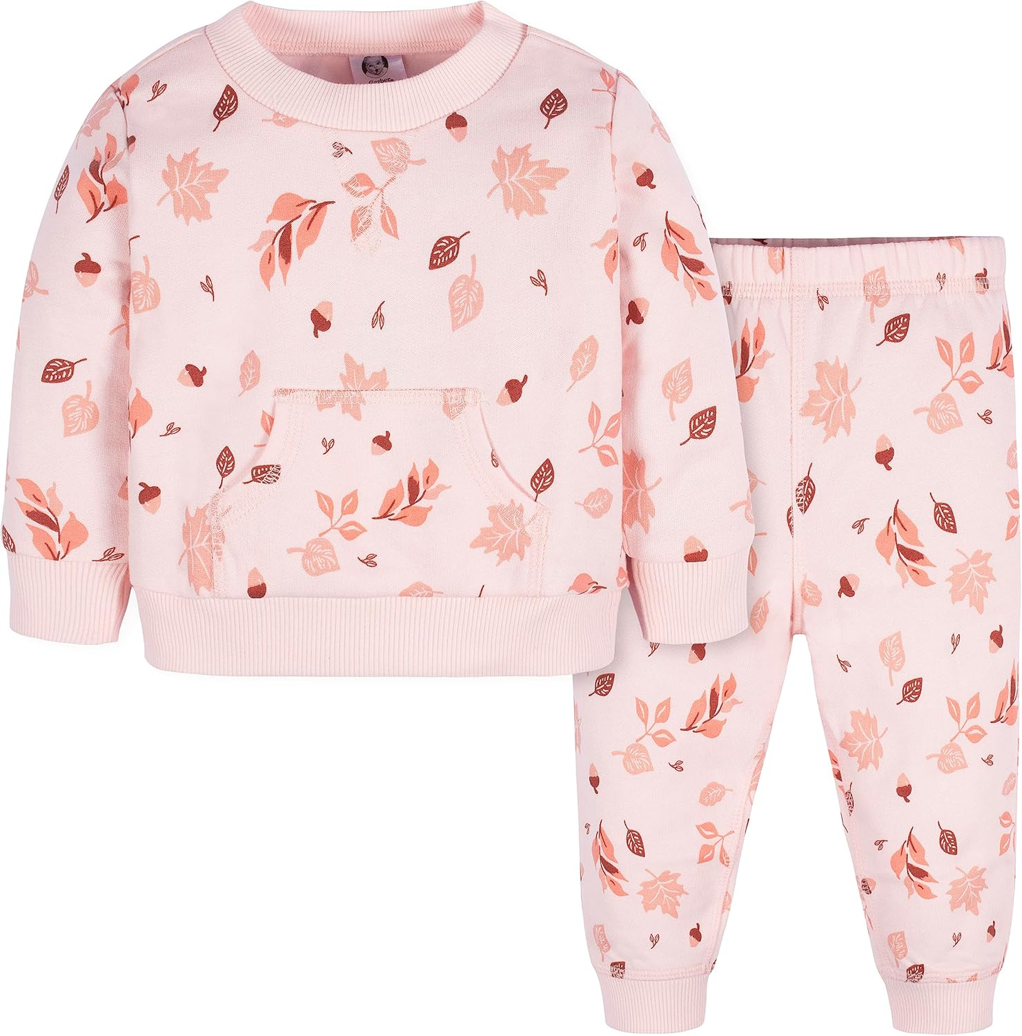 Gerber Baby Girls Toddler Fleece Set Cozy 2-Piece Fleece Sweatshirt Jogger Makesing