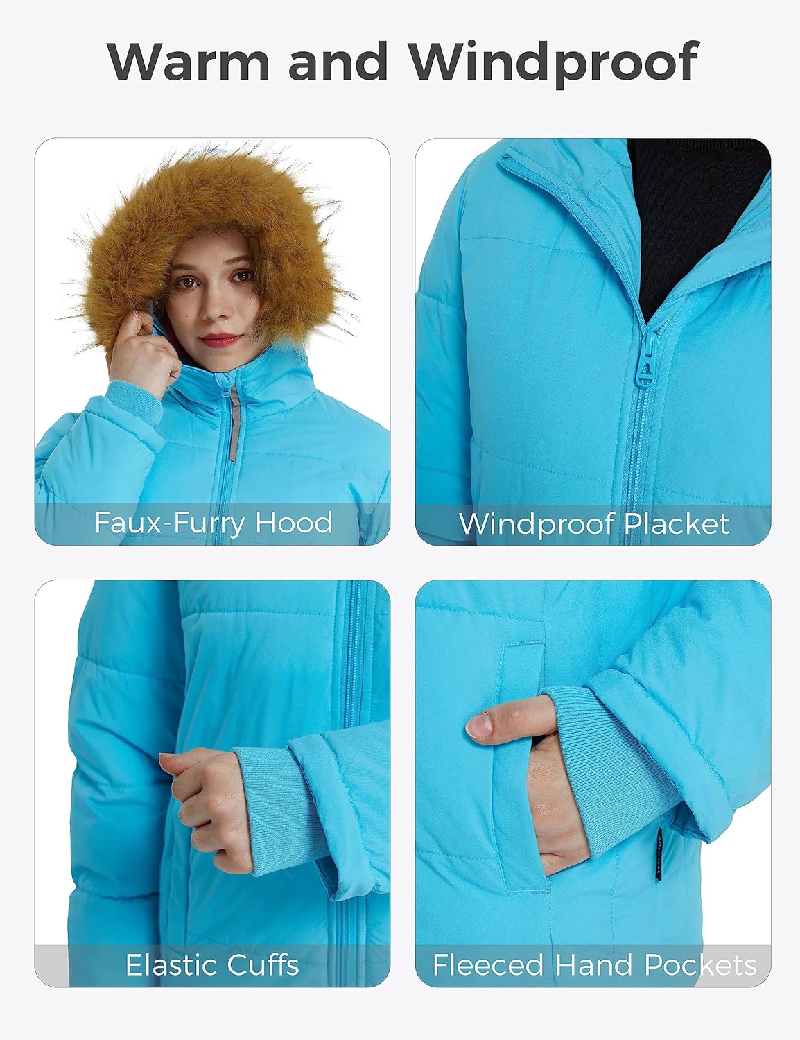 Wantdo Girls Winter Coat - Stay warm and dry all season long