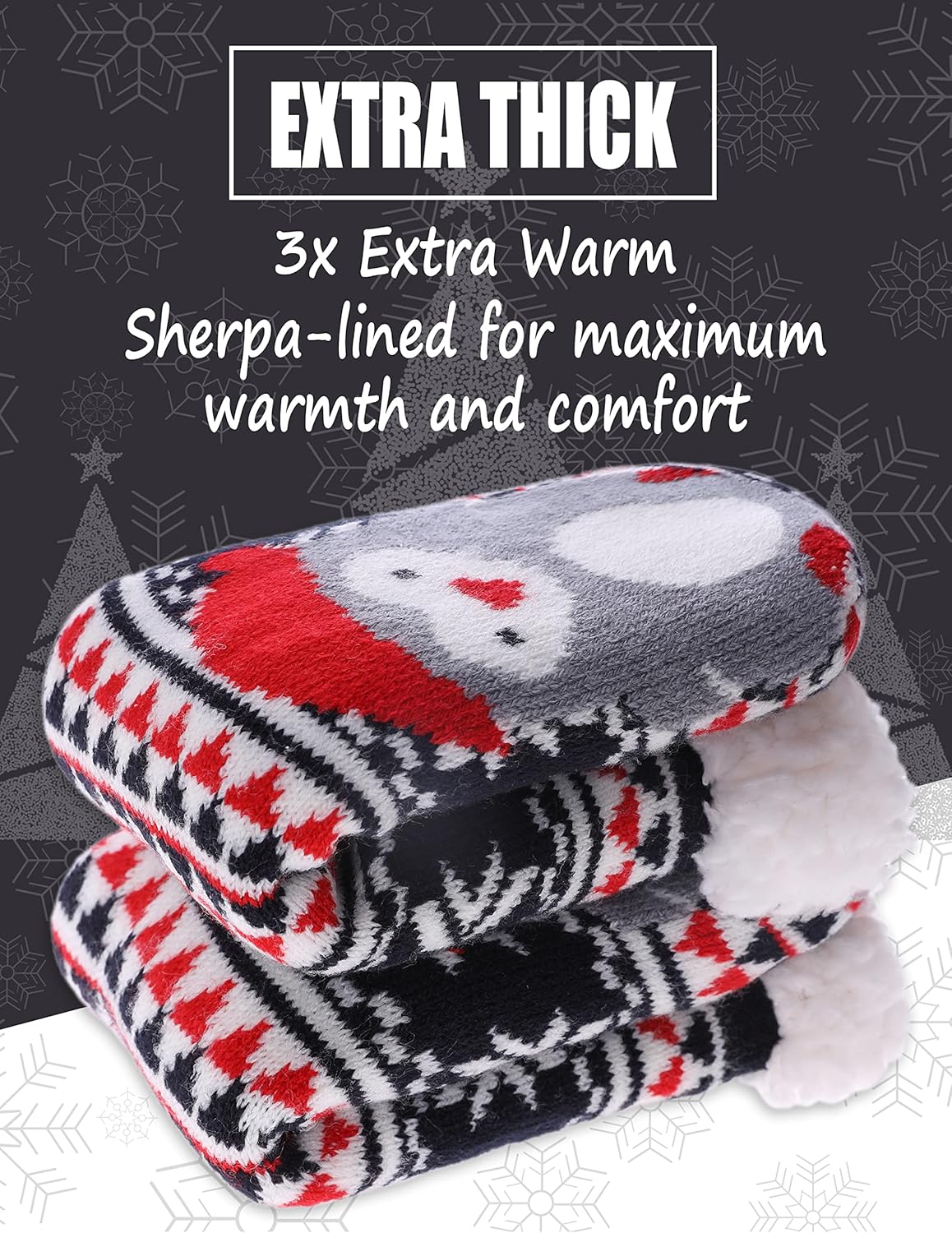 LinMin Cozy Slipper Socks