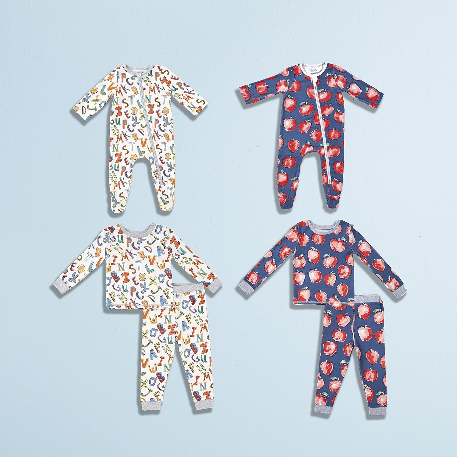 Mud Pie Baby Girls Apple Pajama Set