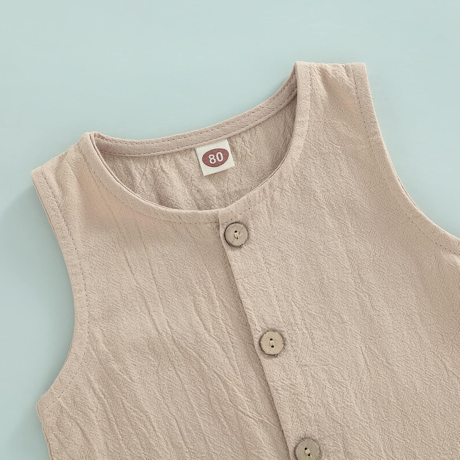 Mubineo Summer Linen Romper Jumpsuit for Baby